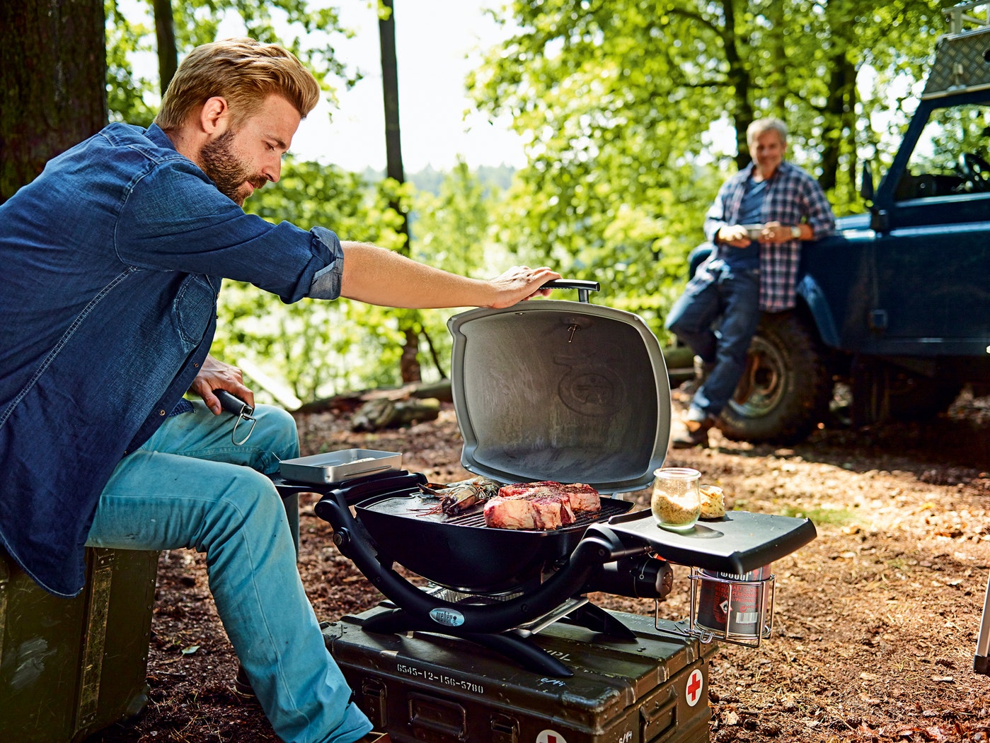 アウトドア用 Weber Q 1200  ガスグリル