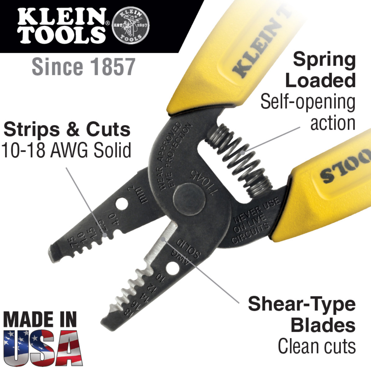 Klein Tools ワイヤーストリッパー/カッター (11045) / STRIPPER WIRE/CUTTER