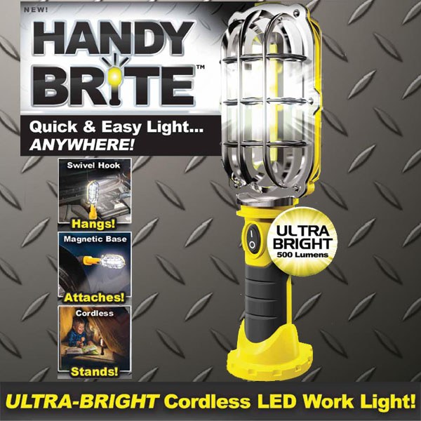 Handy Bright As Seen On TV コードレス式LEDワークライト (HB-MC12/4) / WORK LIGHT B/O YLW/BLK