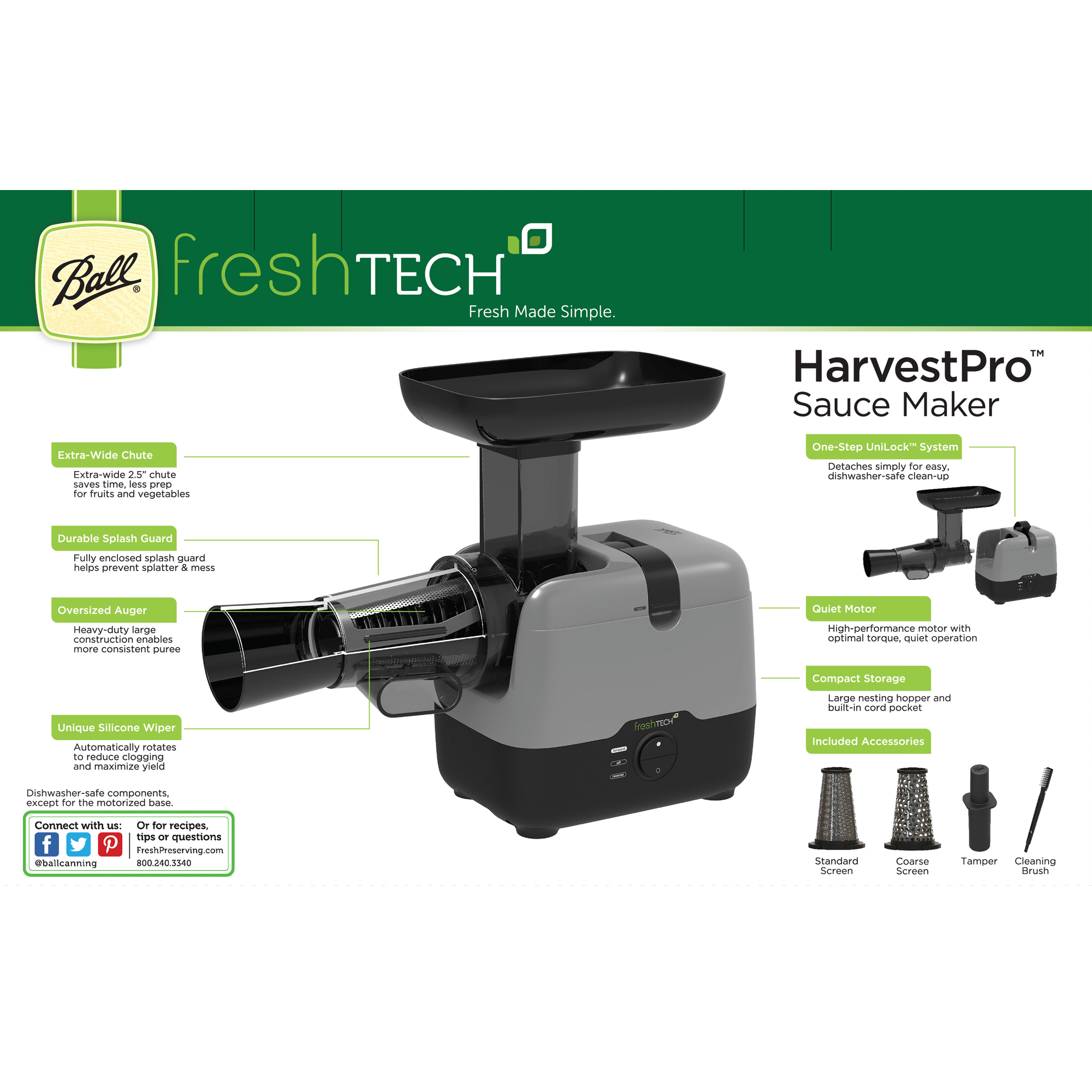Ball FreshTech Harvest Pro ソースメーカー (1440035018) / SAUCEMAKER HARVEST PRO