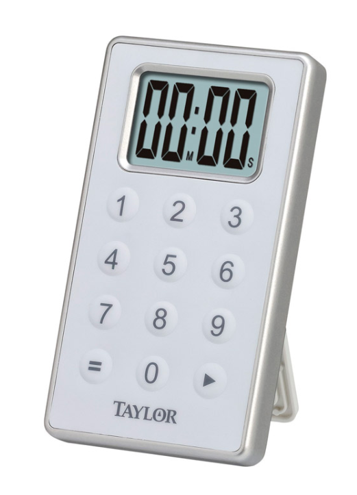 Taylor デジタル式タイマー (5850) / TIMER DIGITAL WHT 10 KEY