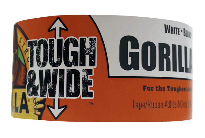 Gorilla Tough & Wide ダクトテープ ホワイト (6025302) / TOUGH & WIDE TAPE 25YD