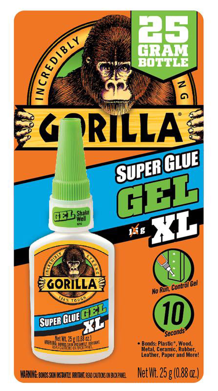 Gorilla 高強度瞬間接着剤 (102433) / SUPER GLUE GEL XL .88OZ