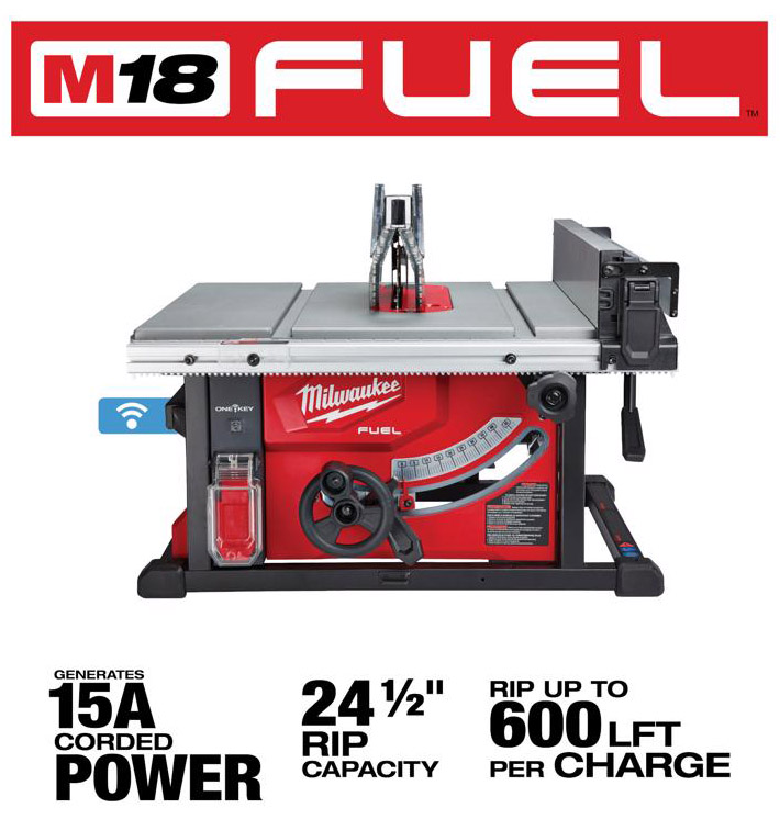 Milwaukee M18 Fuel コードレステーブルソー (2736-20) / TABLE SAW 8-1/4" 18V