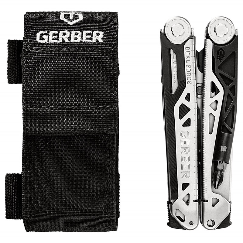 Gerber Dual Force マルチツール (31-003585) / MULTI TOOL BLK/SLV 4.75