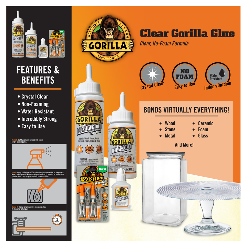 Gorilla 高強度多目的接着剤 透明 ( 4572502) / GORILLA CLEARGLUE 5.75OZ