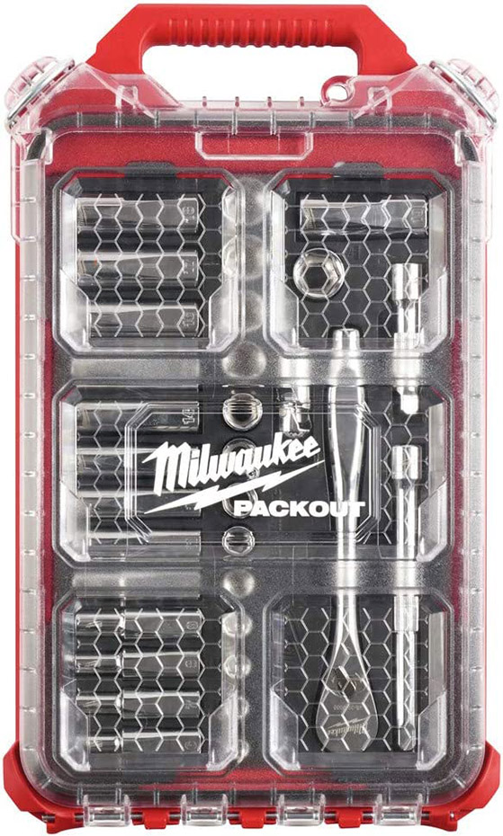 工具新品 Milwaukee ラチェット ソケット 12セット 3/8 インチ