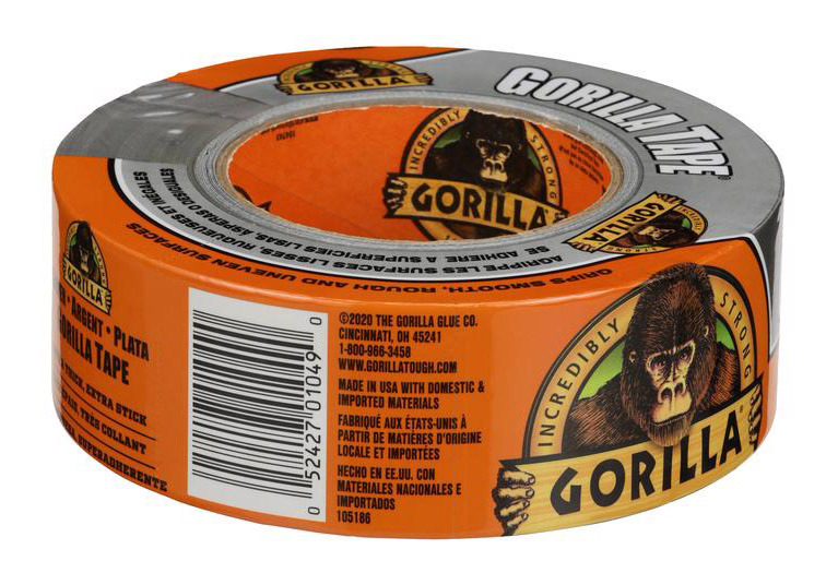 Gorilla ダクトテープ シルバー (105634) / GORILLA SILVER TAPE 30YD