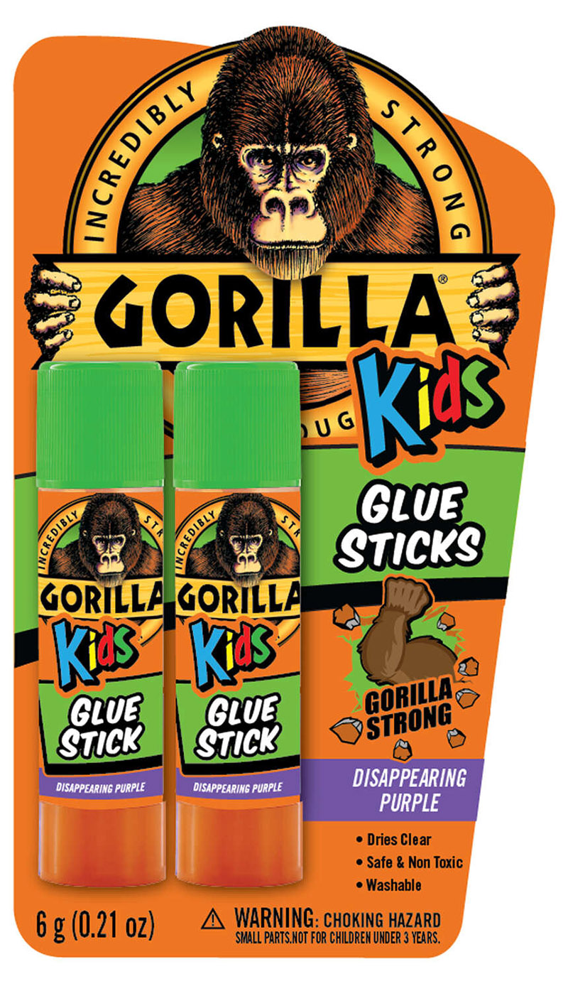 Gorilla Kids 高強度グルースティック 2個入 6セット ( 2605202) / GORILLA KID GLUE STK 2PK