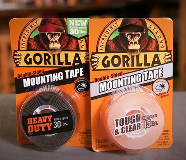 Gorilla 両面マウントテープ クリア 6個セット ( 6065003) / GORILLA MOUNTG TAPE CLR