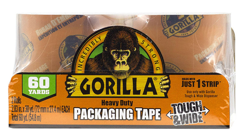 Gorilla 梱包テープ 2個入 (6030402) / GORILLA SHIP TAPE RFL2PK