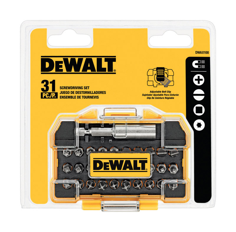 DEWALT　スクリュードライバー31点セット (DWAX100) / SCREWDRIVING SET 31PC