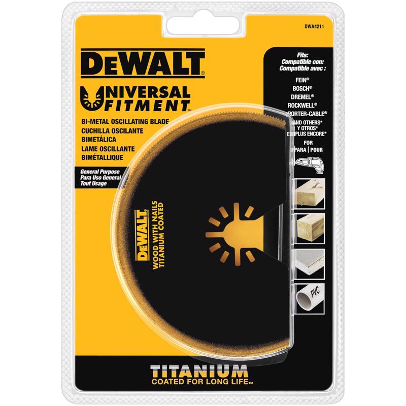 DeWalt Universal Fitment 半円型オシレーティングブレード (DWA4211) / OSCLTNG BLD SEMI CIRCLE