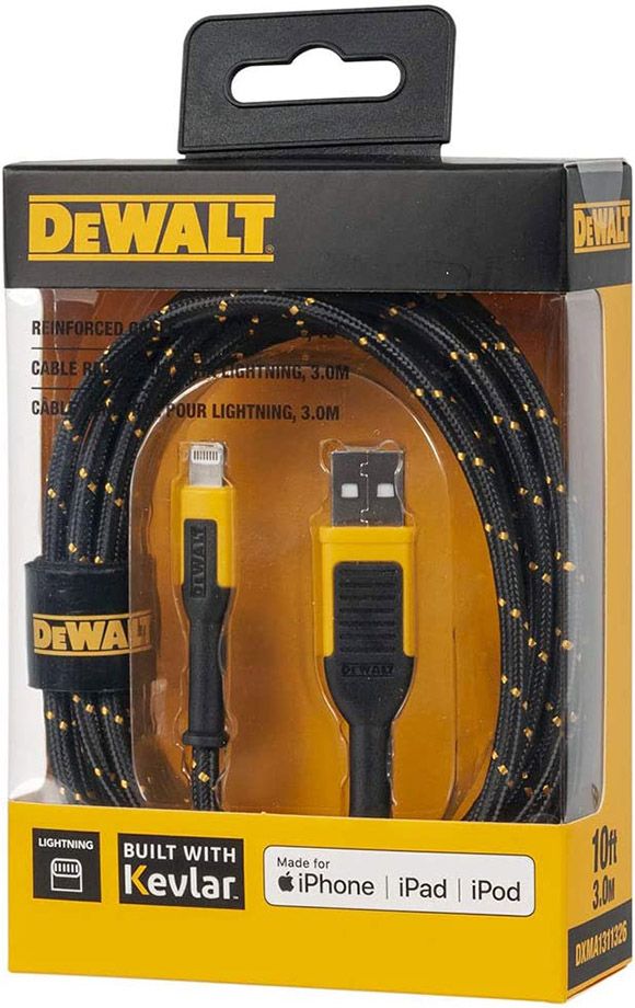 DeWalt Lightning /USB充電＆同期ケーブル (131 1326 DW2) / LIGHTNING USB APPLE 10'