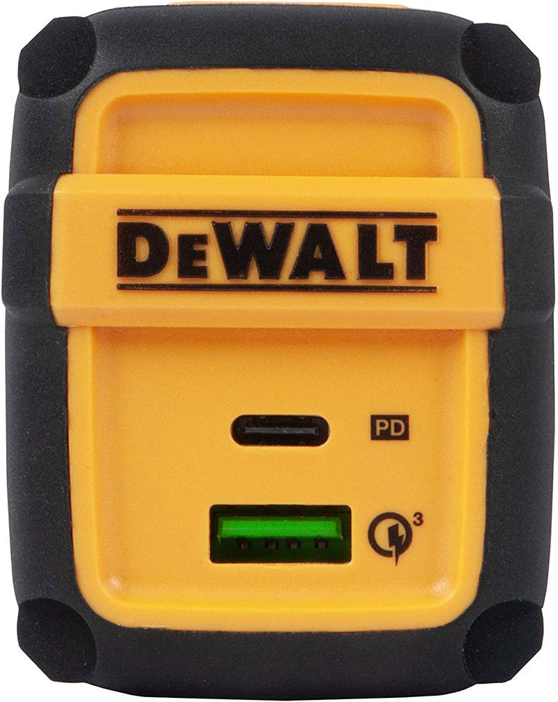 DeWalt 2ポートUSB式壁用充電器 (131 0851 DW2) / USB 50W WORKSITE CHARGER