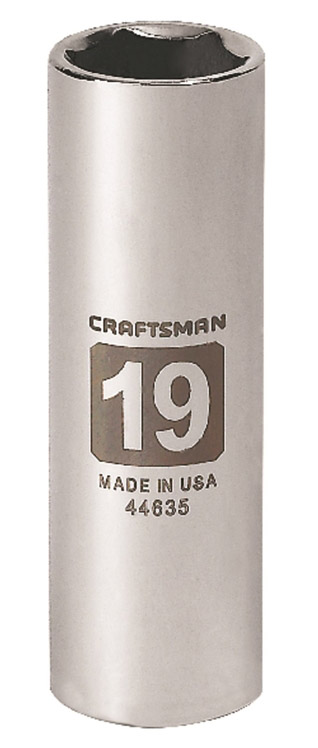 Craftsman ディープソケット (CMMT44635) / CM SCKT 1/2"DR 19MM6PTDP