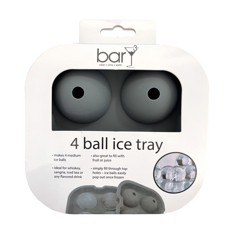 BarY3 シリコン製製氷トレー グレー (BAR-0765) / ICE TRAY SILICNE GRY 1PK