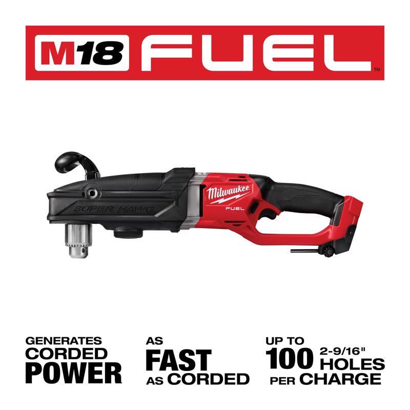 Milwaukee M18 Fuel コードレスライトアングルドリル (2809-20)