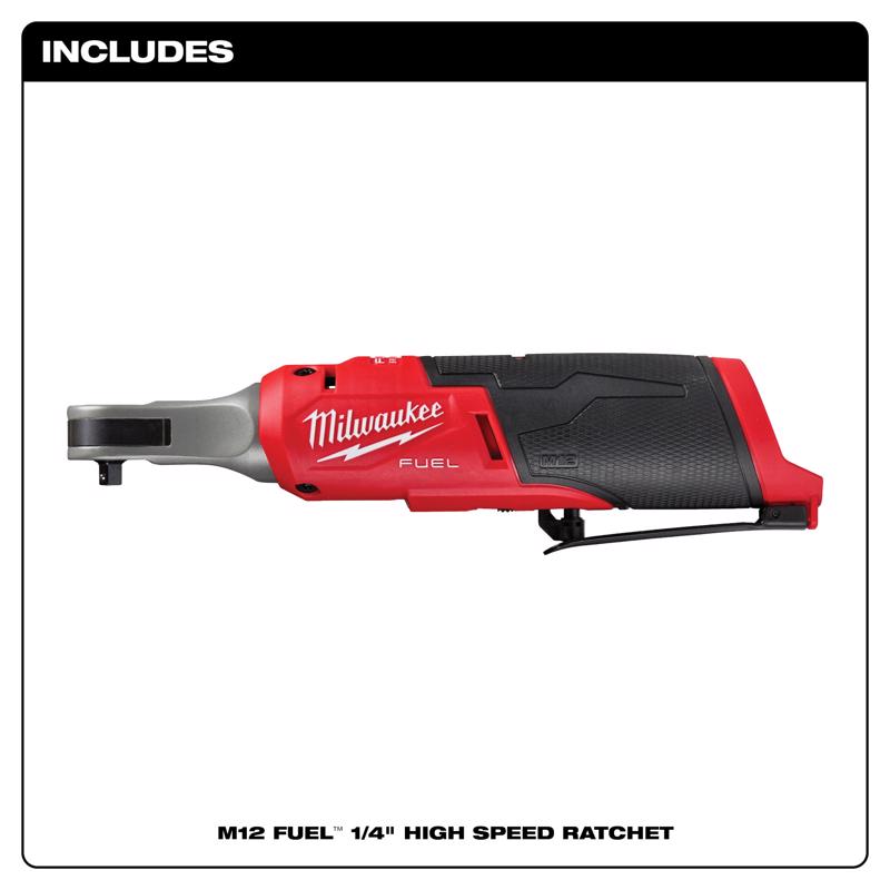 Milwaukee M12 Fuel ハイスピードラチェット (2566-20)