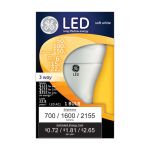 GE Lighting 3段切り替えLED電球 ソフトホワイト 6/15/22ワット (24132) / LED GE A21 150W EQ S WH