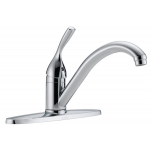 Delta Diamond Classic 1ハンドル式キッチン蛇口 クロムメッキ仕上げ (100-DST) / FAUCET KIT 1H CHROME LL