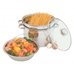 Heuck ステンレススティール製マルチクッカー (36002) / PASTA/STEAMER POT 8QT SS