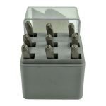 C.H. Hanson  スチール製型抜き数字キット (20683) / STAMP SET 9PC HANSON1/8IN