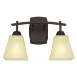 Westinghouse Midori 壁取付式2ライトスコーン オイルラブドブロンズ (63074) / WALL SCONCE 2LT ORB 60W