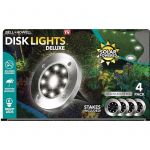 Bell + Howell  Disk Lights Deluxe ソーラーパワー式ガーデンライト 4個入 (2016) / DISK LIGHT SS 4PK