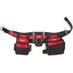 Milwaukee 29ポケット付ナイロン製ワークベルト (48-22-8110) / WORK BELT NYLON BLK/RED