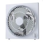 Perfect Aire 電気式ボックスファン ホワイト (1PAFD9) / BOX FAN ELECTRIC WHT 9"H