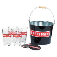 CRAFTSMAN  コースター＆グラス4個付きバケツ / CRAFTSMAN BUCKET BAR SET