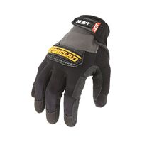 Ironclad 男性用高耐久性グローブ ブラック グレー M (HUG-03-M) / GLOVES HVY UTILITY MED