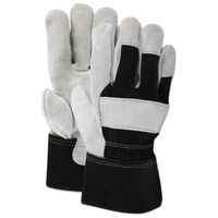 Ace  男性用ワークグローブ ブラック グレー XL (ACETB286ETXL) / ACE GLOVES LTHR PLM XL