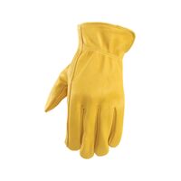 Wells Lamont 男性用牛革製ドライバーグローブ イエロー (984L) / WRK GLOVES COMFRTHYDE L