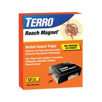 TERRO  接着式ゴキブリトラップ 12個入 (T256) / ROACH MAGNET 12PK