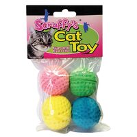 Scruffys キャット用パフボール 4個入(/04467) CAT TOY SPONGE BALLS 4PK