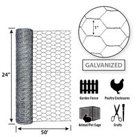 Garden Zone  6角形 ネット (162450) / NETTING HEX1"20GA24X50'