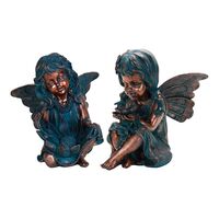 Exhart  合成樹脂コッパー製ガーデン用妖精像 (70336) / COPPER FAIRY STATUE