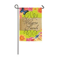 Meadow Creek  ウェルカムガーデンフラッグ 4本セット (14S3591) / GARDEN FLAG WELCOME