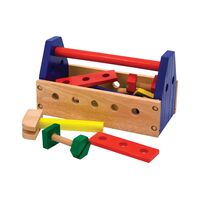 MELISSA & DOUG  携帯木製ツール24点キット (494) / TOY TOOL KIT WOOD 24PC