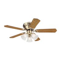 Westinghouse Contempra  シーリングファン 42インチ アンティークブラス (72157) / CEILING FAN42" 5BL ABRAS