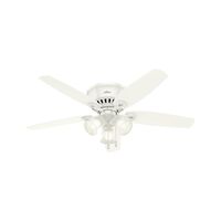 Hunter Fan Builder Low Profile  シーリングファン 52インチ ホワイト (53326) / FAN BLDR LOW PRFLE 52"WH