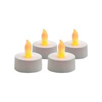 Sterno ティーライト型キャンドルライト 4個入 (CG10041WH4) / TEA LIGHTS NO FLAME 4PK