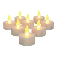 INGLOW  ティーライトキャンドルライトホワイト 8個入 (CG10026WH8) / TEA LIGHTS NO FLAME 8PK