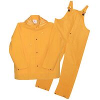 Boss PVC加工ポリエステル製レインスーツ XXL (3PR0300YJ) / RAINSUIT 3PC YELLOW XXL