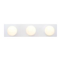 WESTINGHHOUSE 壁取付バスルーム バー照明 ホワイト (66594)  / FIXT BATHBAR 3L WH18X4.5