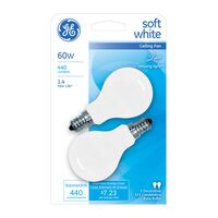 GE Lighting 白熱電球 フロステッドホワイト 60W 2個入6パック (71396)