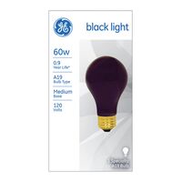 GE Lighting Black Light 白熱電球 ブラックライト 60W 6パック (25905)