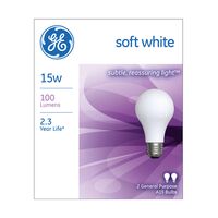 GE Lighting 白熱電球 ソフトホワイト 15W 2個入12パック (97491)
